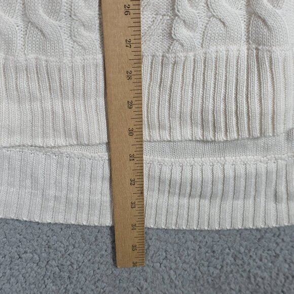 Francescas Sweater Womens Size L/XL Taupe Emma Cable Knit Poncho Cowl Neck NWT - Picture 5 of 9